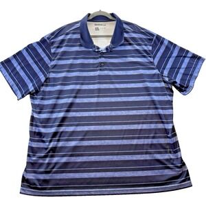 Reebok All Over Striped Mens Golf Polo Performance Active Sports Size 4XL